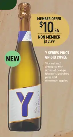 Dan Murphy's Y Series Pinot Grigio Cuvée offer