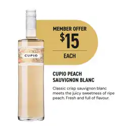 Dan Murphy's CuPio Peach Sauvignon Blanc offer