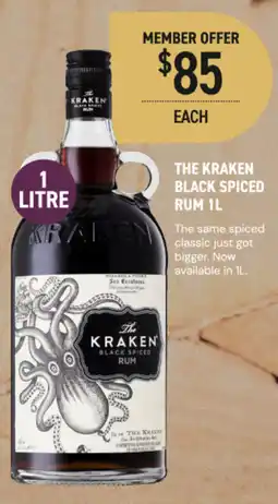 Dan Murphy's The Kraken Black Spiced Rum offer