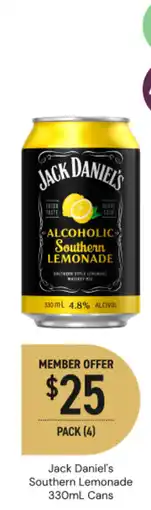 Dan Murphy's Jack Daniel's Southern Lemonade offer
