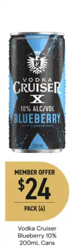 Dan Murphy's Vodka Cruiser Blueberry offer