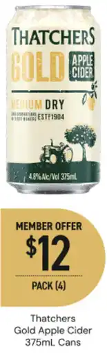 Dan Murphy's Thatchers Gold Apple Cider offer