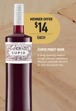Dan Murphy's Cupio Pinot Noir offer