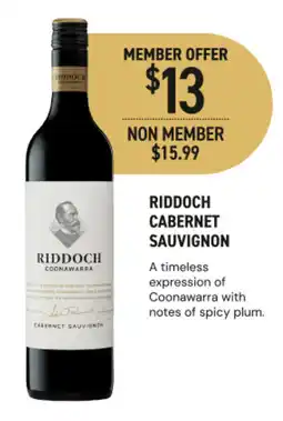 Dan Murphy's Riddoch Cabernet Sauvignon offer