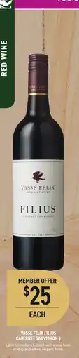 Dan Murphy's Vasse Felix Filius Cabernet Sauvignon offer