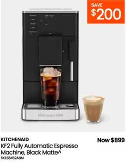 Myer KitchenAid KF2 Fully Automatic Espresso Machine, Black Matte offer