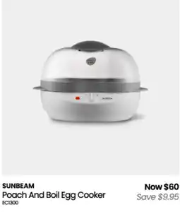 Myer Sunbeam Poach And Boil Egg Cooker offer
