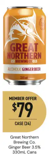 Dan Murphy's Great Northern Alcoholic Ginger Beer offer