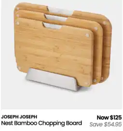 Myer Joseph Joseph Nest Bamboo Chopping Board offer