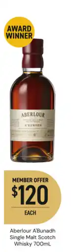 Dan Murphy's Aberlour A'Bunadh Single Malt Scotch Whisky offer