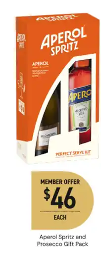 Dan Murphy's Aperol Spritz and Prosecco Gift Pack offer