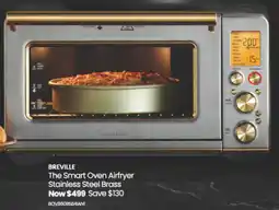 Myer Breville The Smart Oven Airfryer Stainless Steel Brass offer