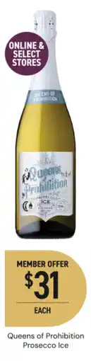 Dan Murphy's Queens of Prohibition Prosecco Ice offer