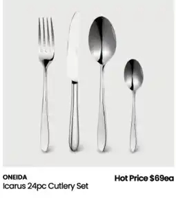 Myer ONEIDA Icarus 24pc Cutlery Set offer