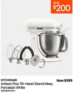 Myer KitchenAid Artisan Plus Tilt-Head Stand Mixer, Porcelain White offer