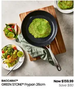 Myer Baccarat Green Stone Frypan 26cm offer