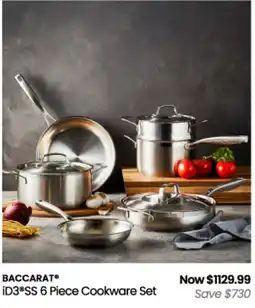Myer Baccarat iD3*SS 6 Piece Cookware Set offer