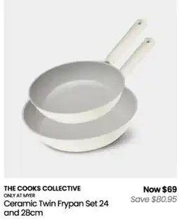 Myer The Cooks Collective Ceramic Twin Frypan Set 24 and 28cm offer