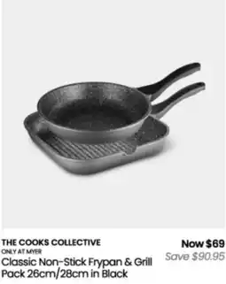 Myer The Cooks Collective Classic Non-Stick Frypan & Grill offer
