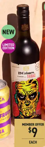 Dan Murphy's 19 crimes halloween the mummy shiraz offer