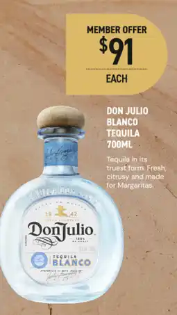 Dan Murphy's Don Julio Blanco Tequila offer