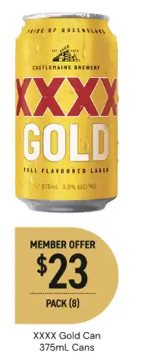 Dan Murphy's XXXX Gold Can offer