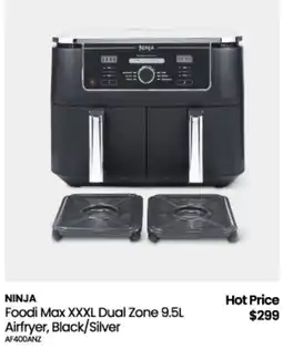 Myer Ninja Foodi Max XXXL Dual Zone 9.5L Airfryer, Black/Silver offer