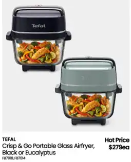 Myer Tefal Crisp & Go Portable Glass Airfryer offer