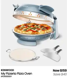 Myer Kenwood My Pizzeria Pizza Oven offer