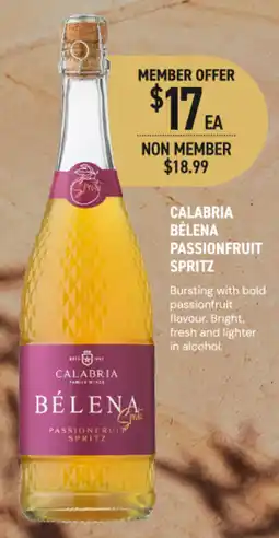 Dan Murphy's Calabria Bélena Passionfruit Spritz offer