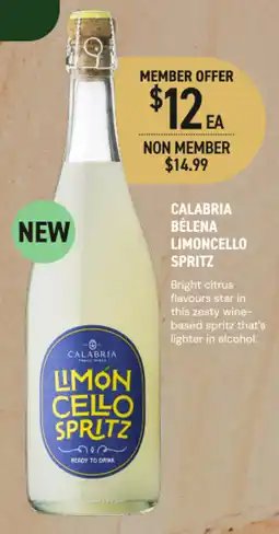 Dan Murphy's Calabria Bélena Limoncello Spritz offer