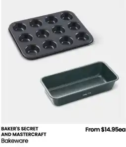 Myer Baker's Secret and Mastercraft Bakeware offer