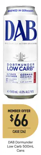 Dan Murphy's DAB Dormunder Low Carb offer