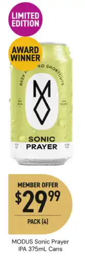 Dan Murphy's Modus Sonic Prayer IPA offer