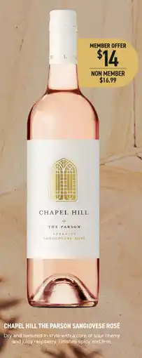 Dan Murphy's Chapel Hill The Parson Sangiovese Rosé offer