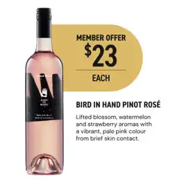 Dan Murphy's Bird in Hand Pinot Rosé offer