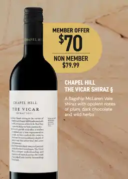 Dan Murphy's Chapel Hill The Vicar Shiraz offer