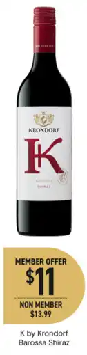 Dan Murphy's K by Krondorf Barossa Shiraz offer