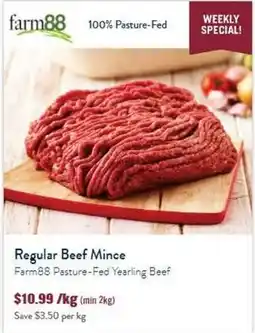Tasman Butchers Regular Beef Mince Farm88 Pasture-Fed Yearling Beef offer