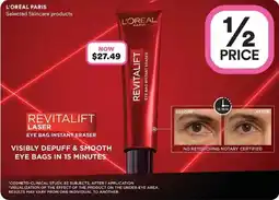 Priceline L'Oréal Paris Revitalift Laser Eye Bag Instant Eraser offer