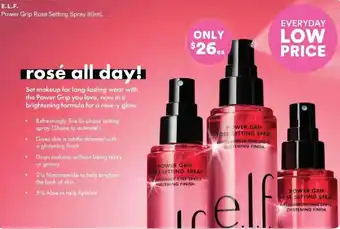 E.L.F. Power Grip Rose Setting Spray