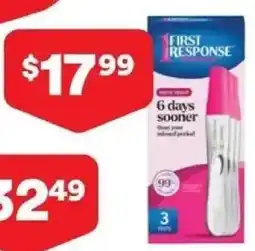 Priceline First Response Pregnancy Test offer