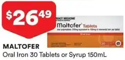 Priceline MALTOFER Oral Iron 30 Tablets or Syrup offer