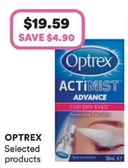 Priceline Optrex Actimist Advance offer