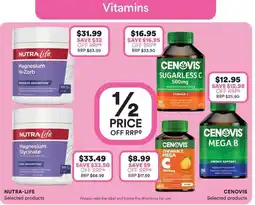 Priceline Cenovis Sugarless C 500mg offer