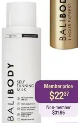 Priceline Balibody Self Tanning Milk offer