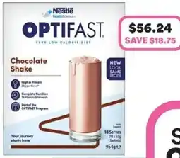 Priceline Nestle Optifast Chocolate Shake offer