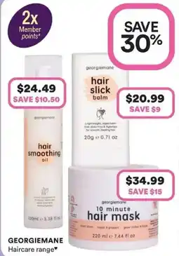 Priceline georgiemane hair smoothing oil offer