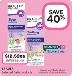 Priceline BRAUER Selected Baby products offer