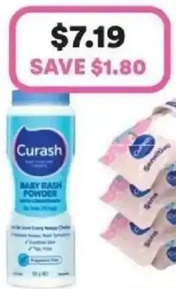 Priceline Curash baby rash powder offer